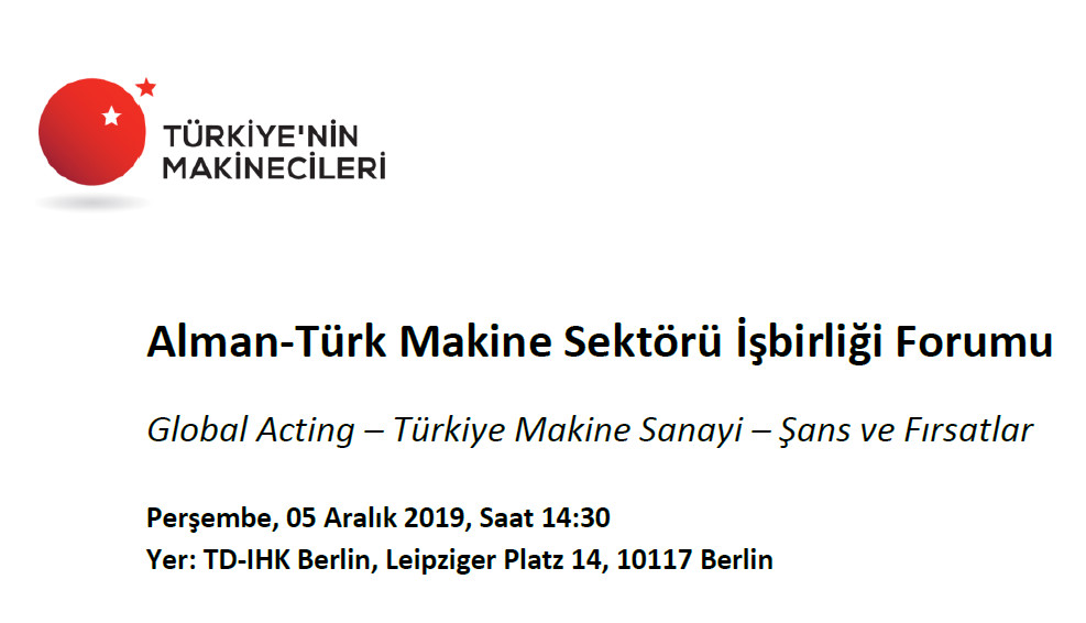 Global Acting – Türkiye Makine Sanayi Şans ve Fırsatlar